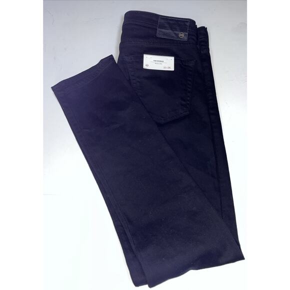 AG Adriano Goldschmied Jeans Mens 33x34 The Nomad Modern Slim Black Denim NWT - Picture 11 of 11
